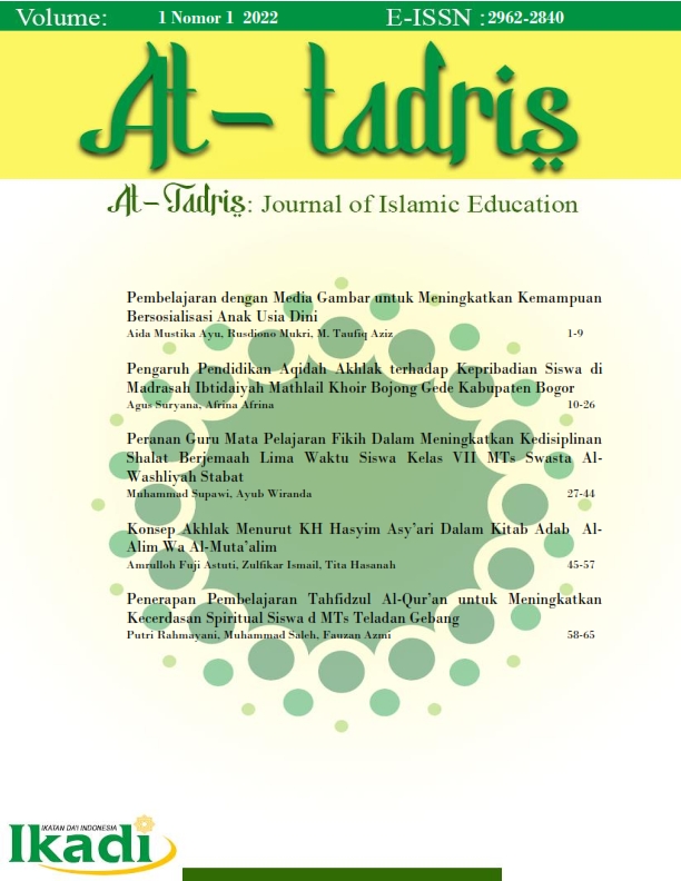 					View Vol. 1 No. 1 (2022): At-Tadris: Journal of Islamic Education
				